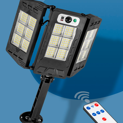 Luz solar plegable con mando