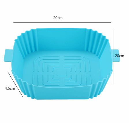 Bandeja silicona Air fryer cuadrado 20 cm